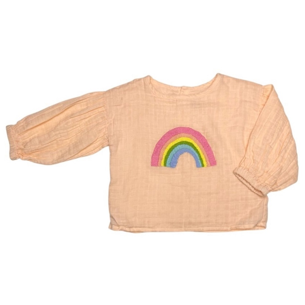 Everbloom Embroidered‎ Rainbow Top